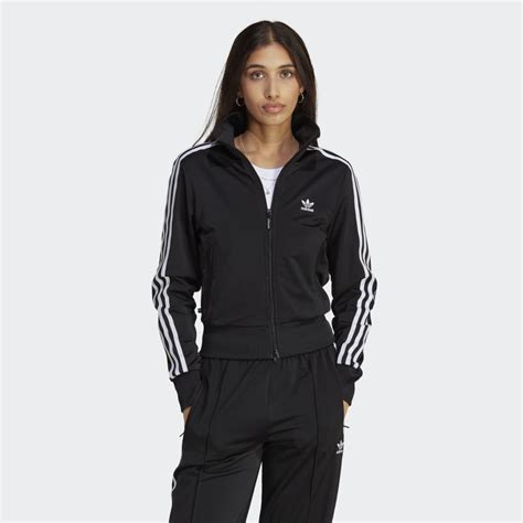 adidas firebird tt jacke damen schwarz|adidas Originals Women's Adicolor Classics Firebird Track Jacket.